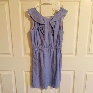 J. Crew ruffle neck dress